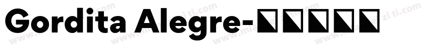 Gordita Alegre字体转换